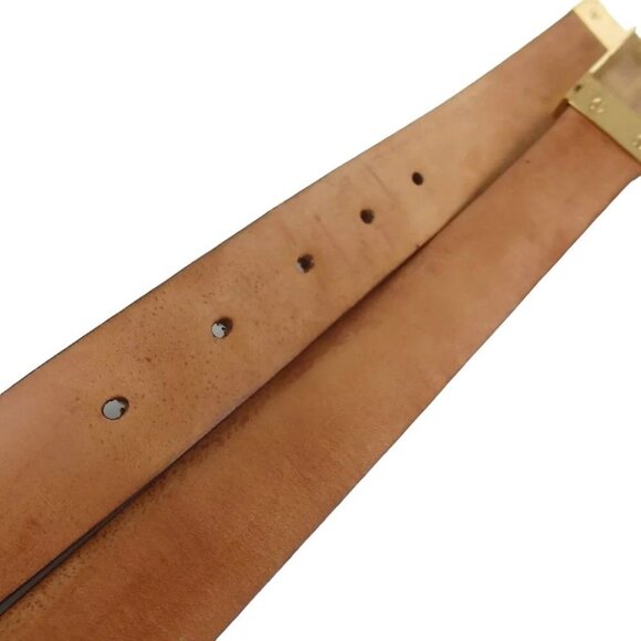 564222AN (S3) Louis Vuitton Belt Centurion Carre 90/36 Brown Damier